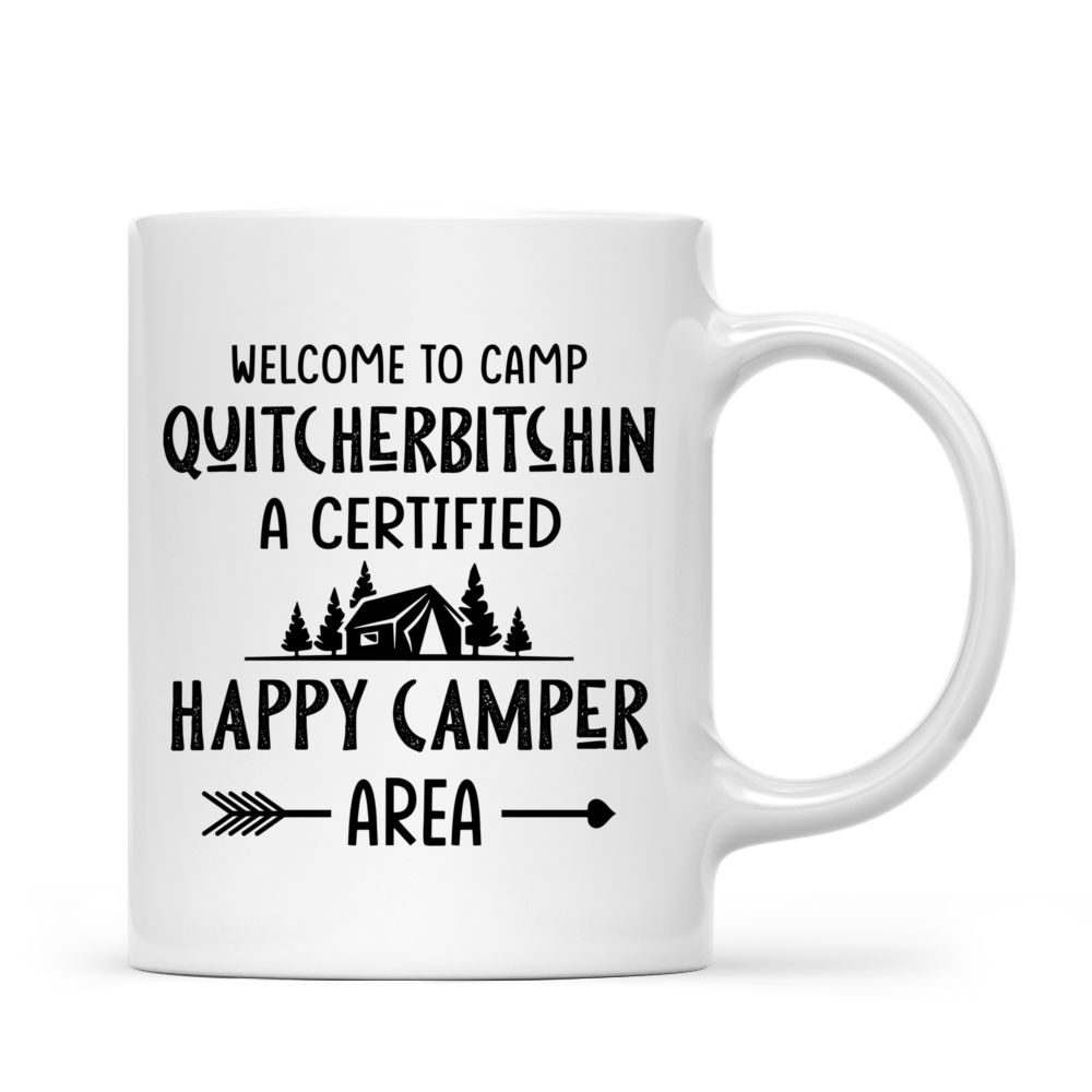 Welcome To Camp Quitcherbitchin Funny Dish Towel - Tea Towel Camper Ki –  Lazy Gator Tees