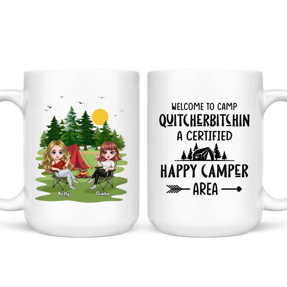 Welcome To Camp Quitcherbitchin Funny Dish Towel - Tea Towel Camper Ki –  Lazy Gator Tees