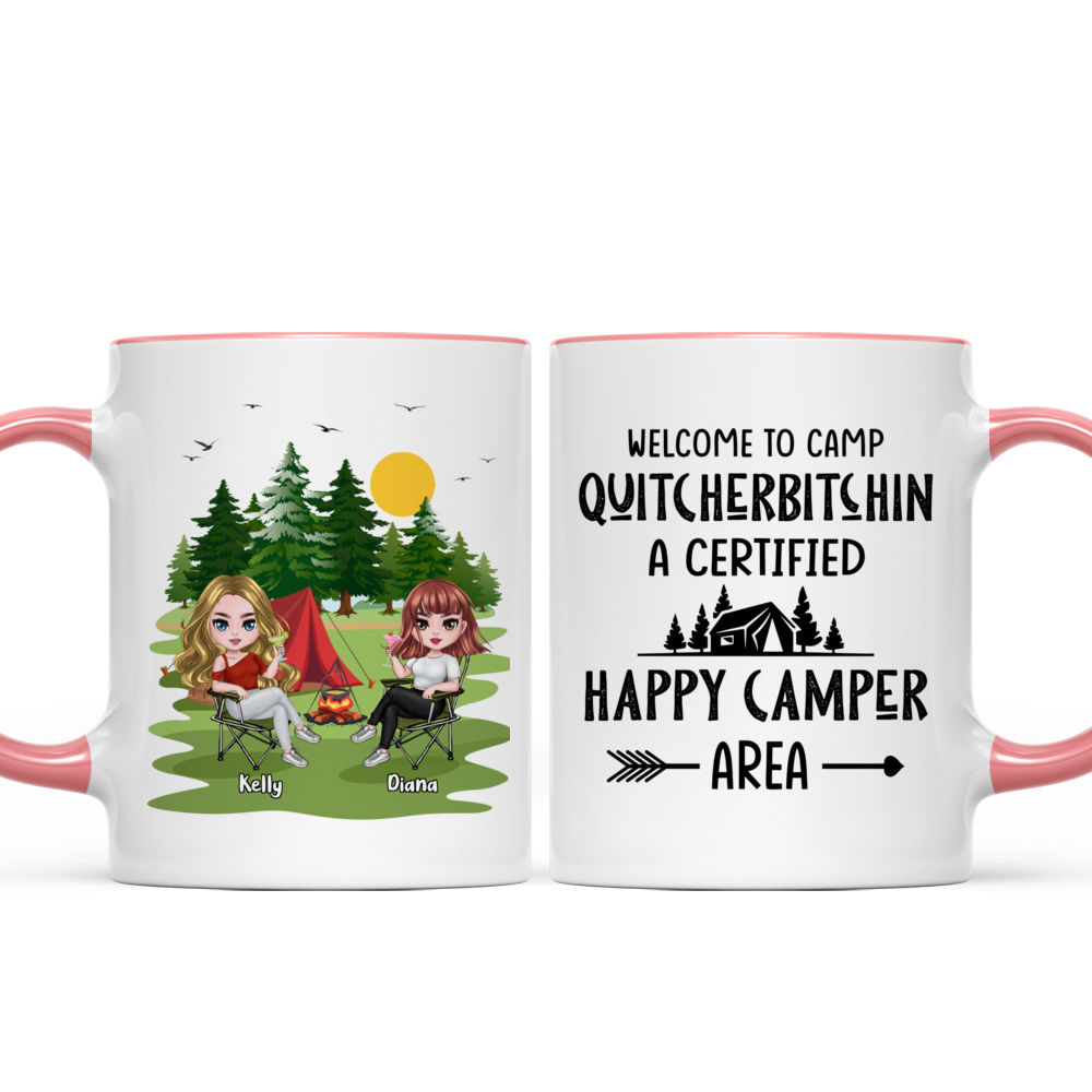 Welcome To Camp Quitcherbitchin Funny Dish Towel - Tea Towel Camper Ki –  Lazy Gator Tees