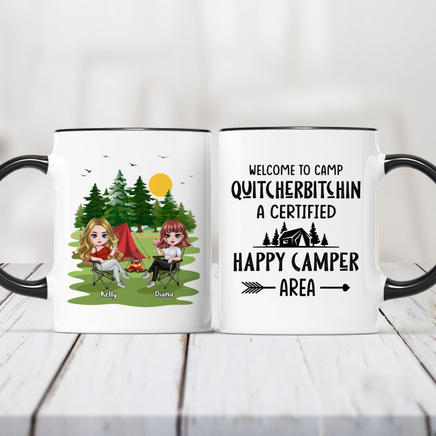 Welcome To Camp Quitcherbitchin Funny Dish Towel - Tea Towel Camper Ki –  Lazy Gator Tees