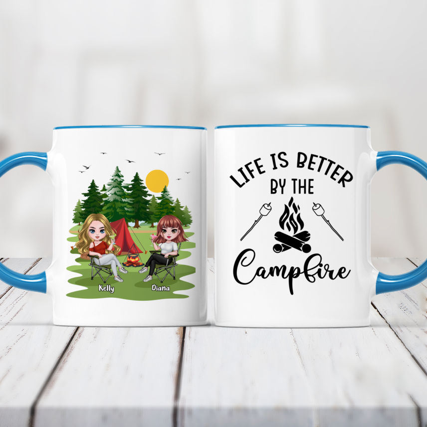 Camping Gift Beer Celebrate Coffee Mug by Jeff Creation - Pixels