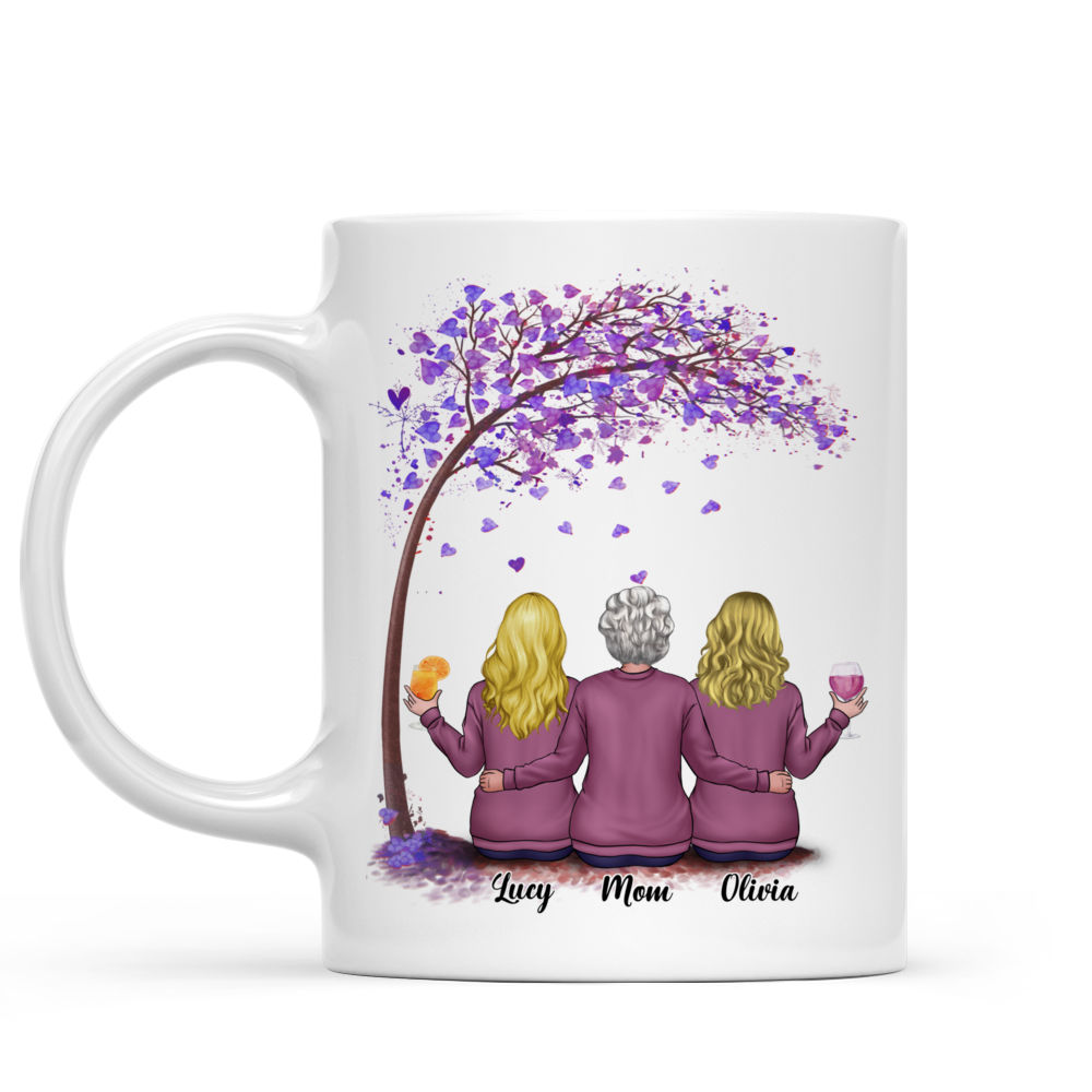 Personalized Mug - The Best Gift for Mother's Day - Mother and Daughters Forever Linked Together - Mother's Day Gifts, Gifts For Mom, Daughters_1