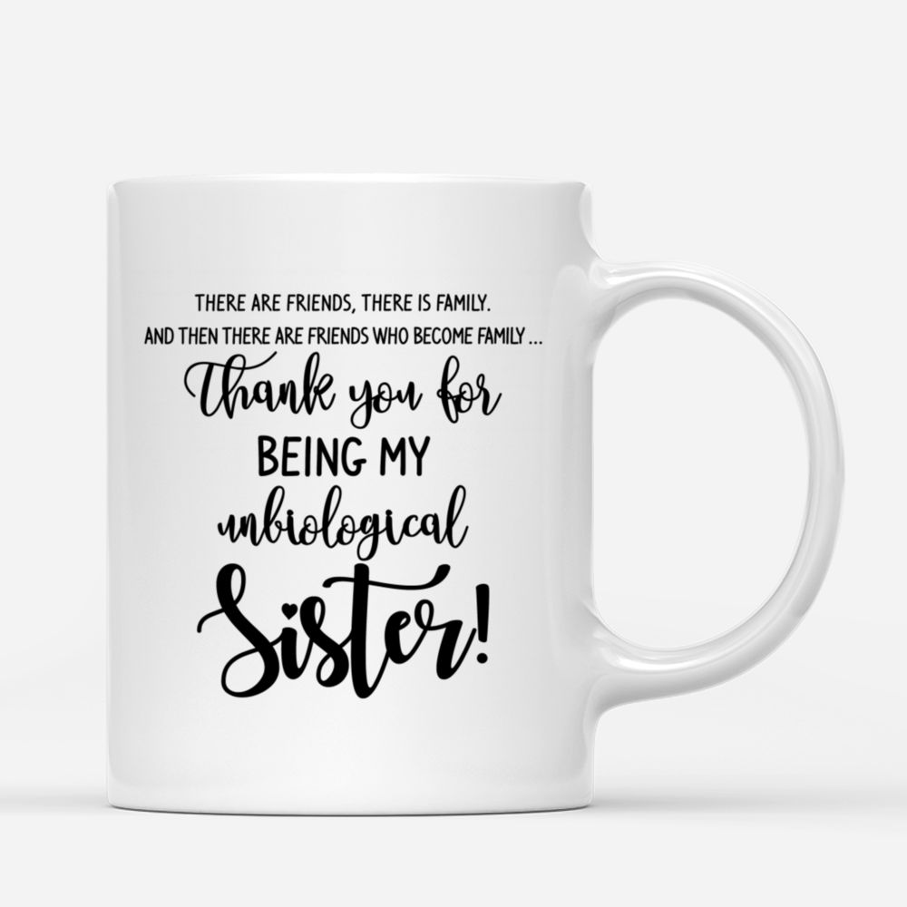 Mermaid Girls Personalized Mug - Thank you for being my unbiological sister._2