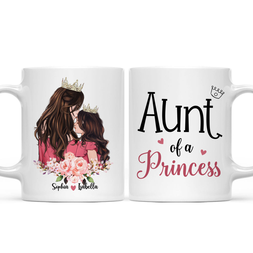 Personalized Mug - Auntie & Little Princess - Aunt of a Princess_3