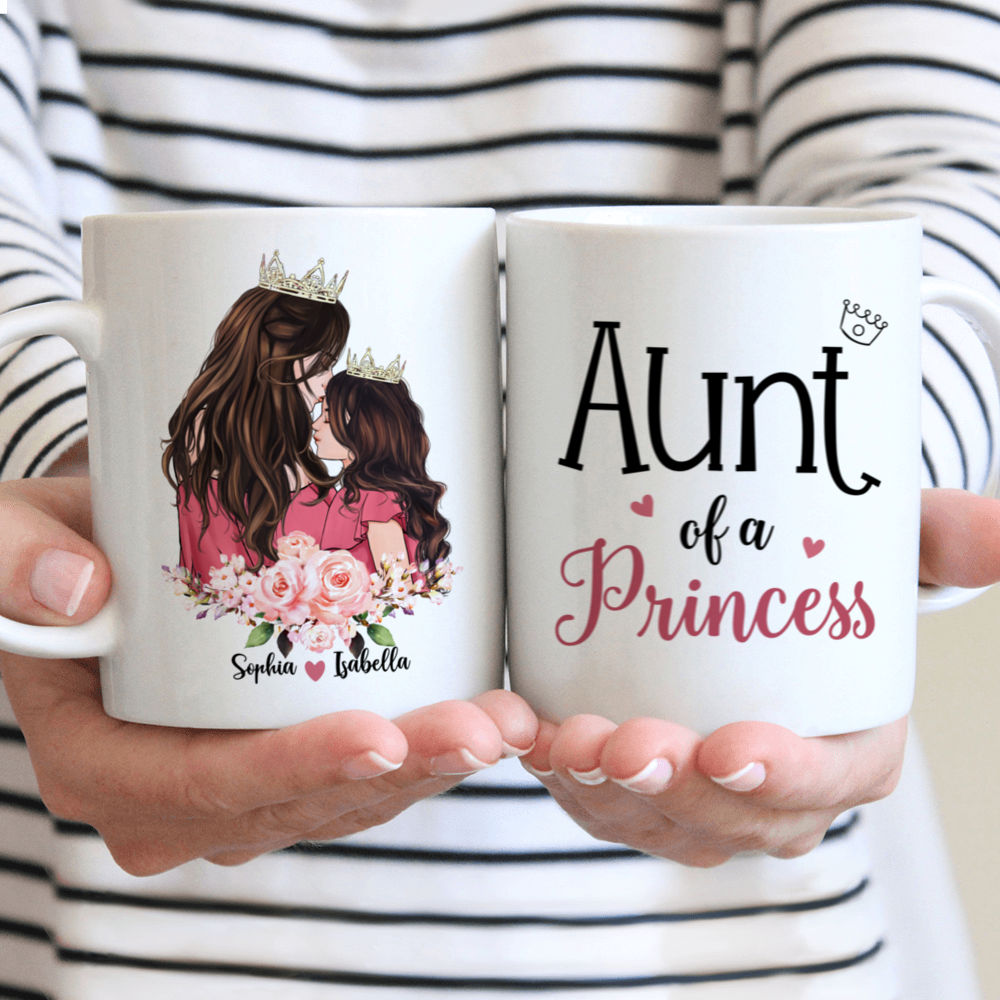 Personalized Mug - Auntie & Little Princess - Aunt of a Princess