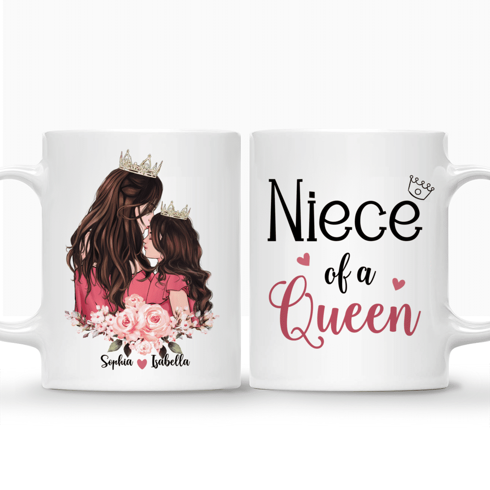 Personalized Mug - Auntie & Little Princess - Niece of a Queen_3