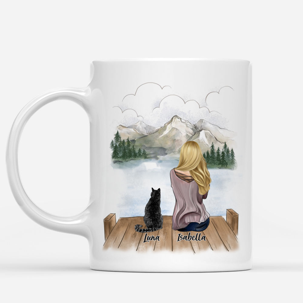 Personalized Mug - Girl and Cats - You Had Me At Meow v2_1