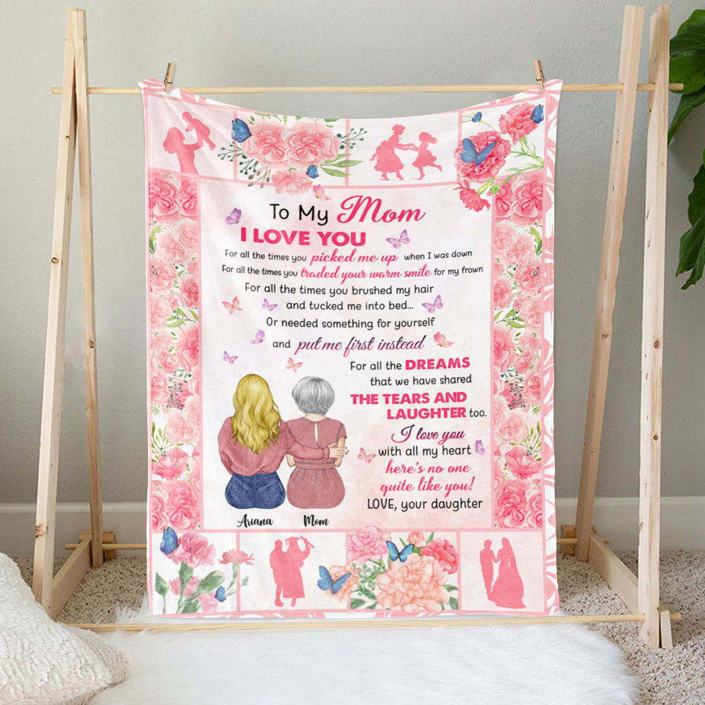 Customized] To my Mom Love you Daughter BLANKET