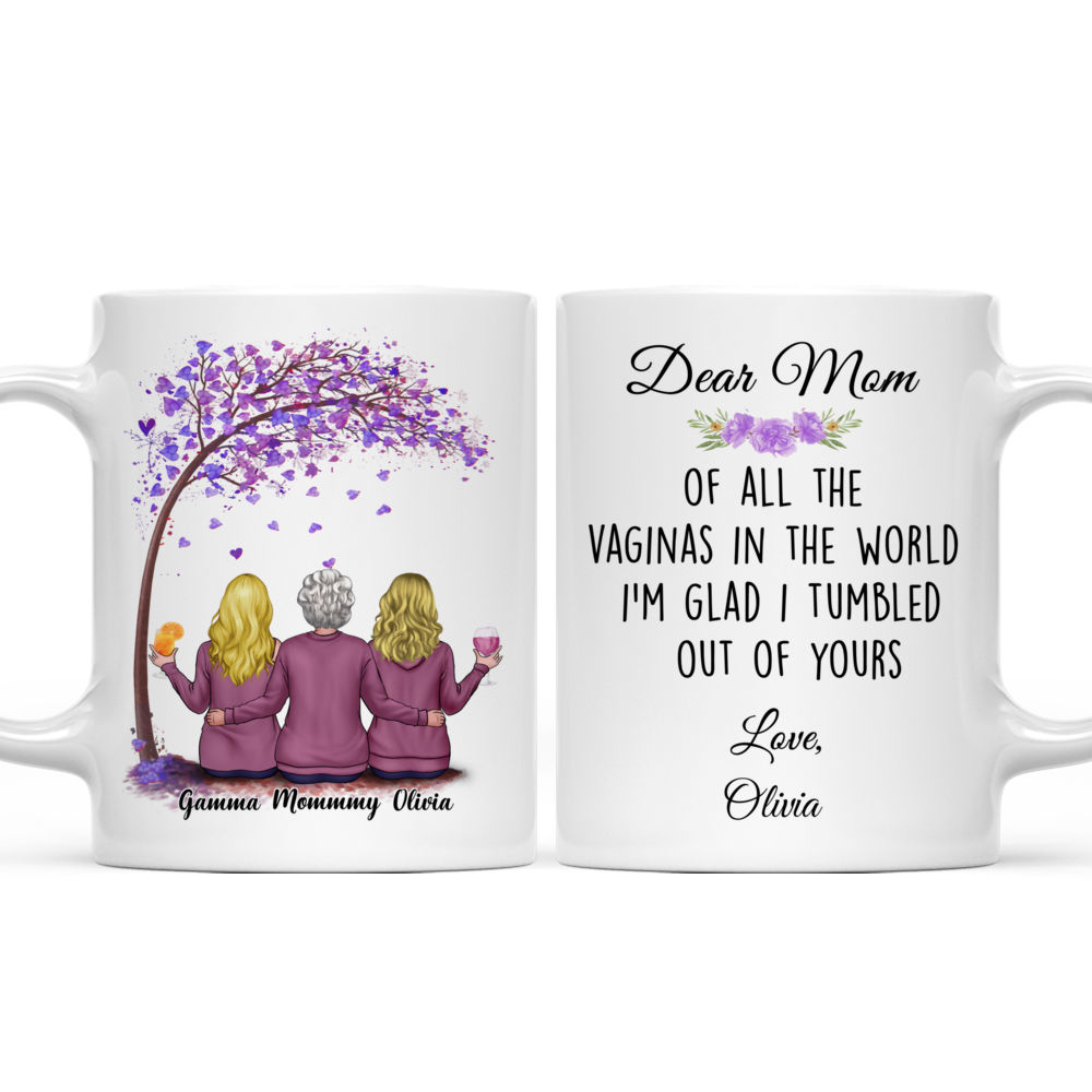 Happy Mother's Day - Personalized Mom Tumbler - Dear Mom Of All Vagina -  GoDuckee