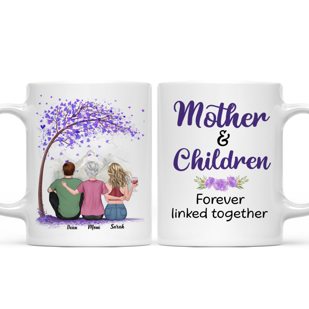 The Best Gift for Mother's Day - Mother And Children Forever Linked Together (13676) - Personalized Mug_3