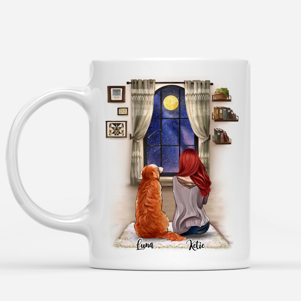 Custom Dog Mug - Girl and Dogs - The Year I Got To Be A Stay At Home Dog Mom_1