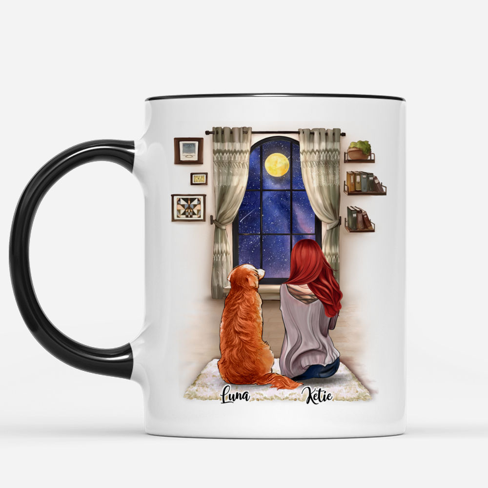 Girl and Dogs Personalized Mug - Name, skin, hair, dog, background, qu –  Giftymize™️