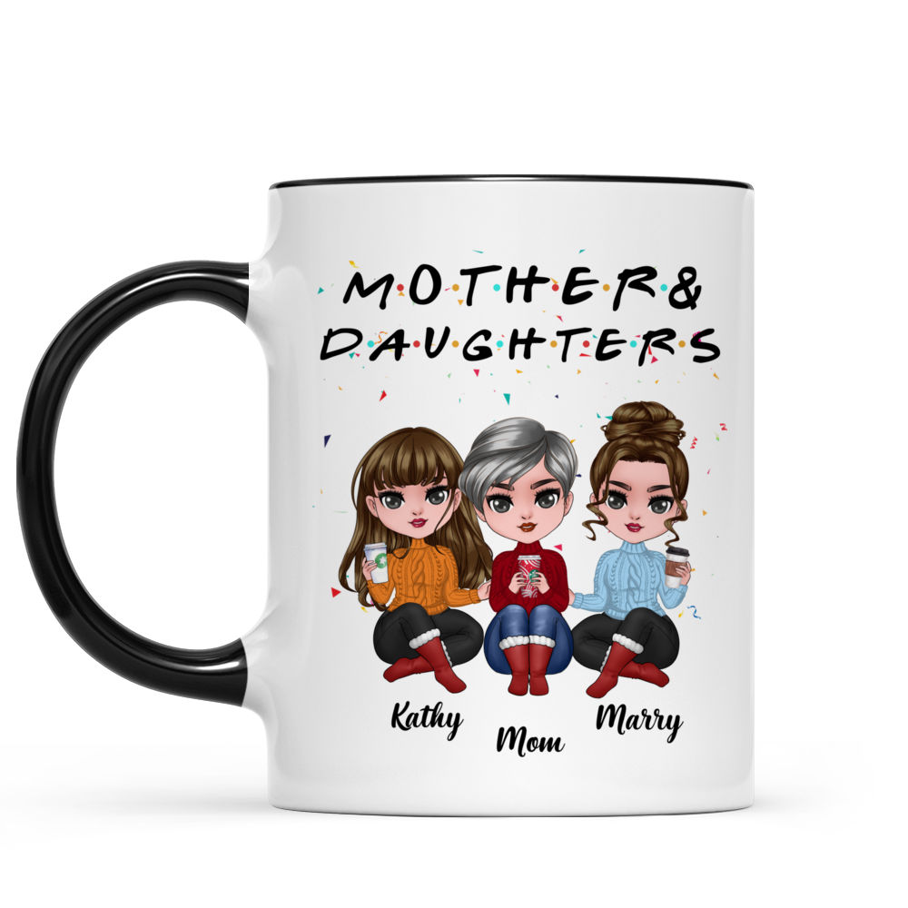 Personalized Mug, Gift For Dog Mom, Mother's Day Gift, Chibi Dogs