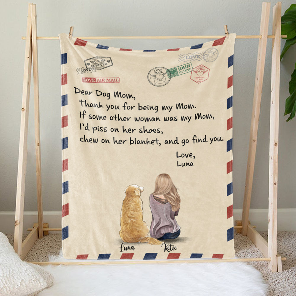 Dog Mom - Dog Dad - Personalized Blanket – Macorner