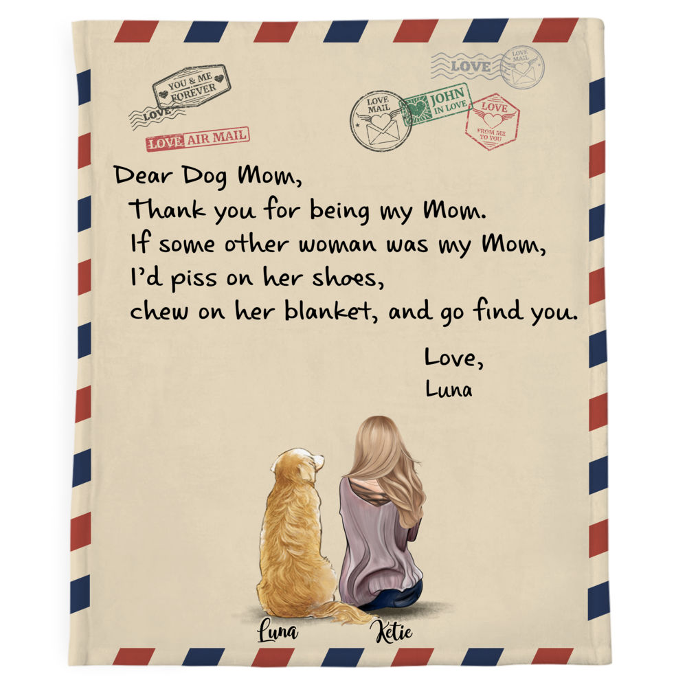 Dear Dog Mom Thank You For Being My Mom - Personalized Acrylic