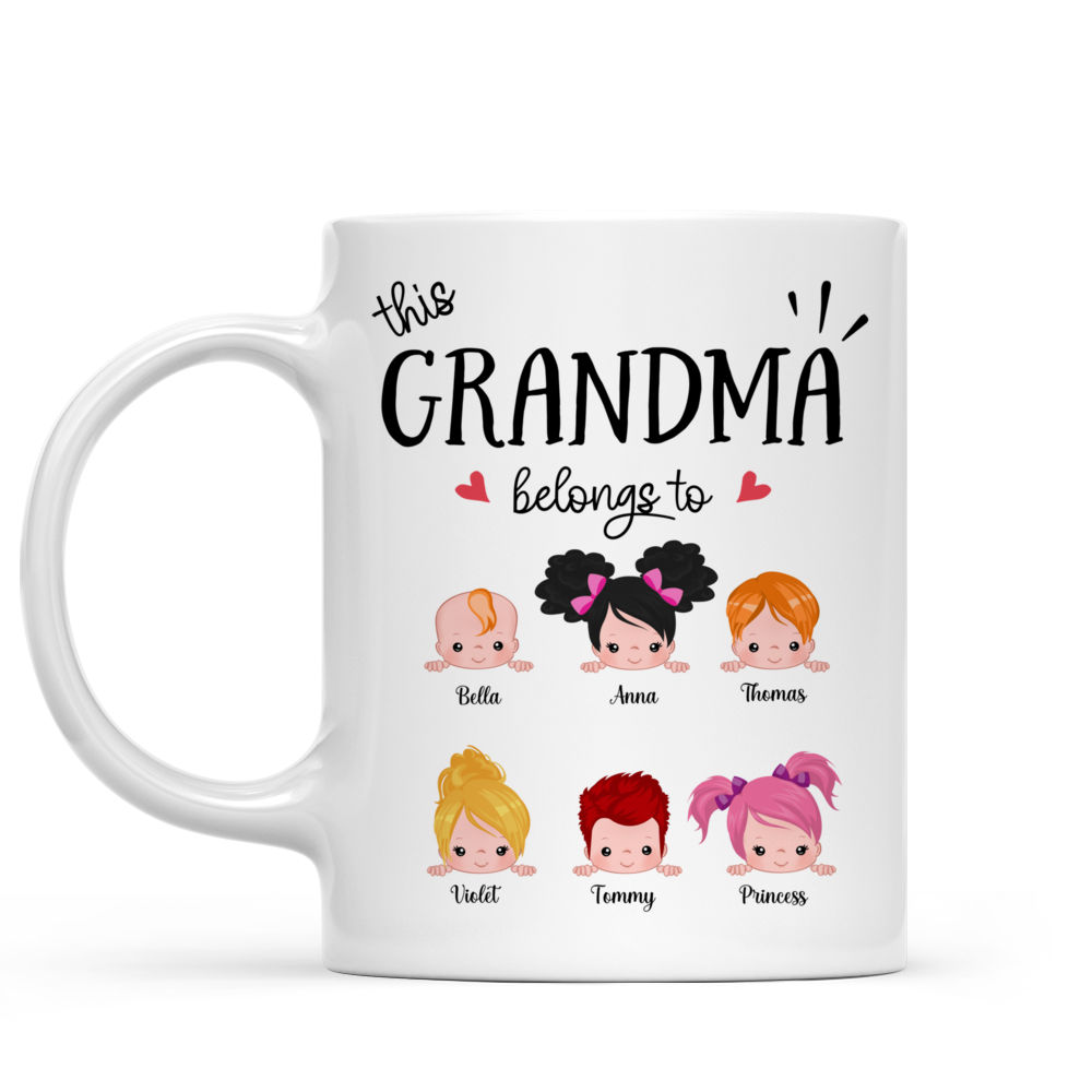 Family - This Grandma/Nanny/Mommy... Belongs To... Mother's Day Gifts, Gifts For Mom, Grandma, Nana - Personalized Mug_1