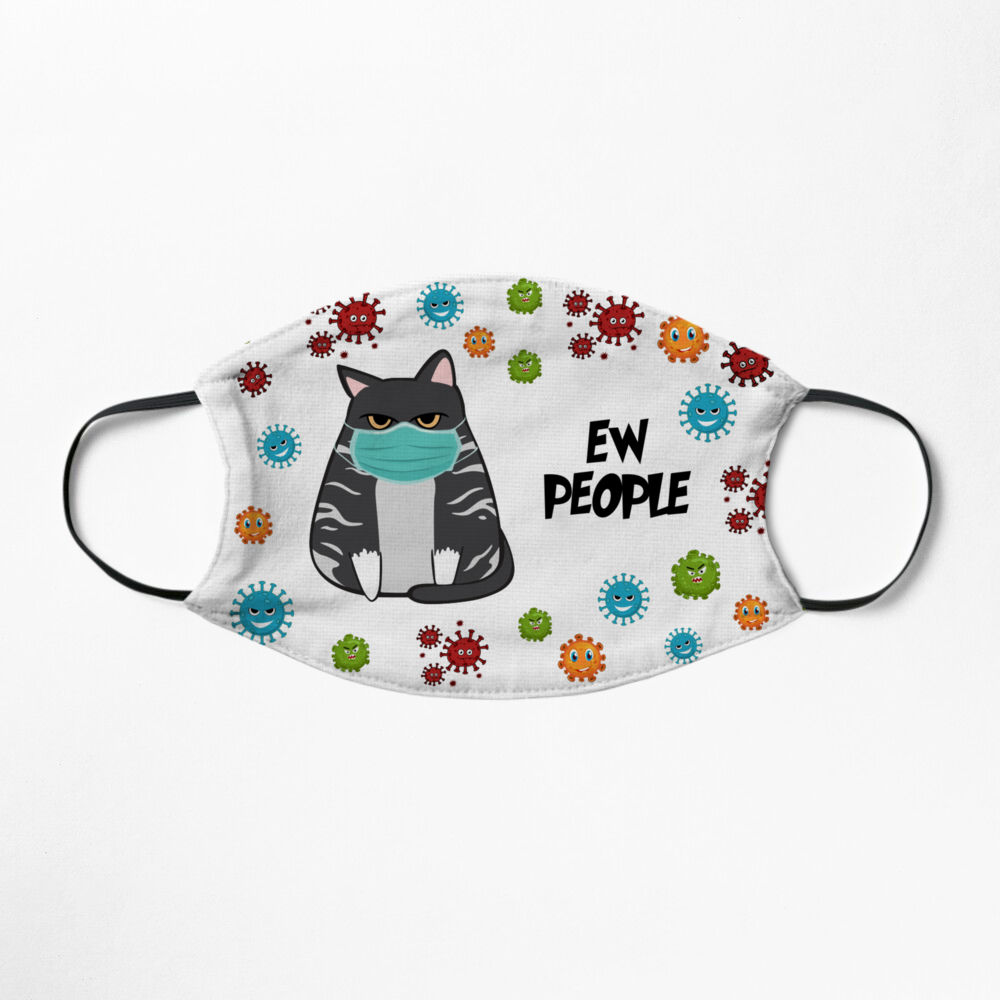 Personalized Facemask - Custom Cat - Ew People Cat_2