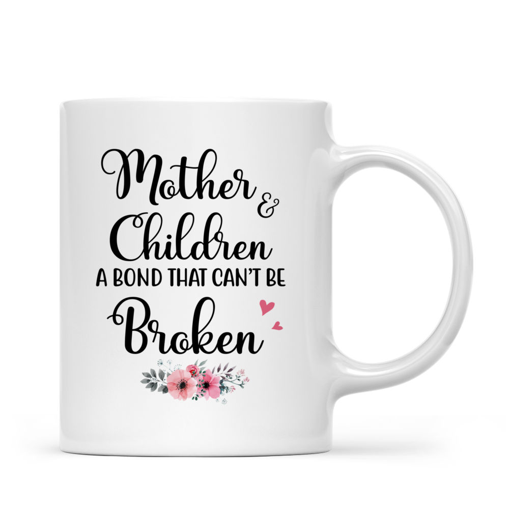 Feminine Florals Personalized Mom Coffee Mug 11 oz White