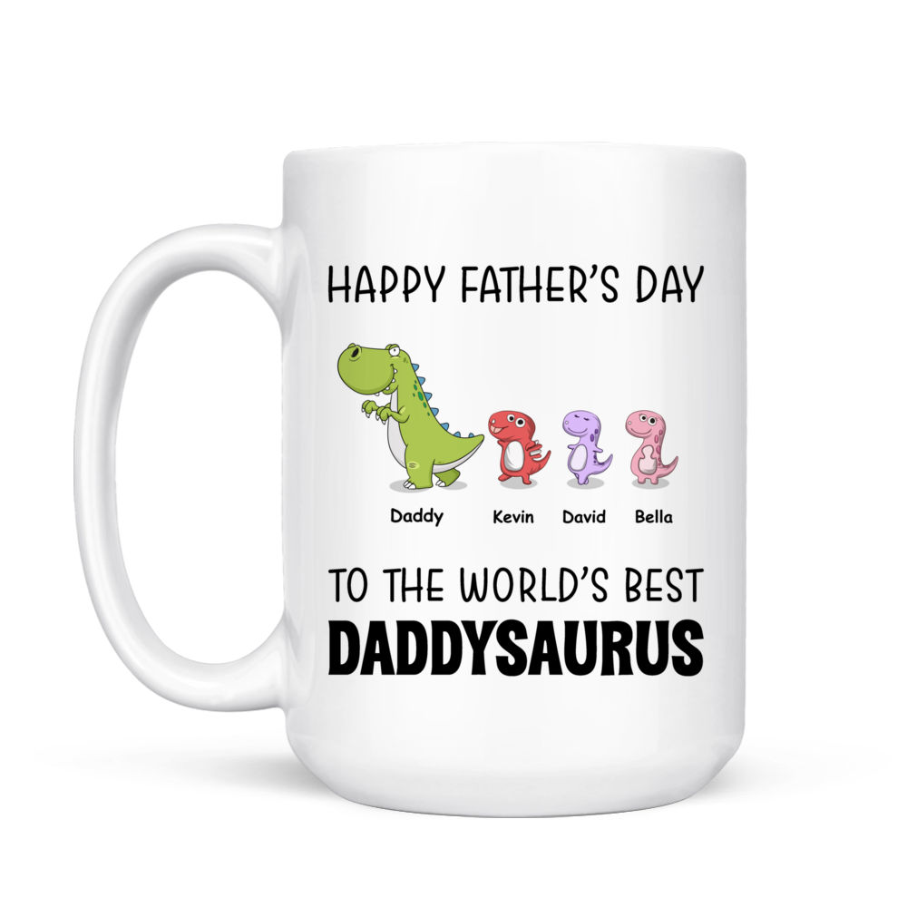 Personalized Gift For Dadasaurus Mug 25343 - Famvibe