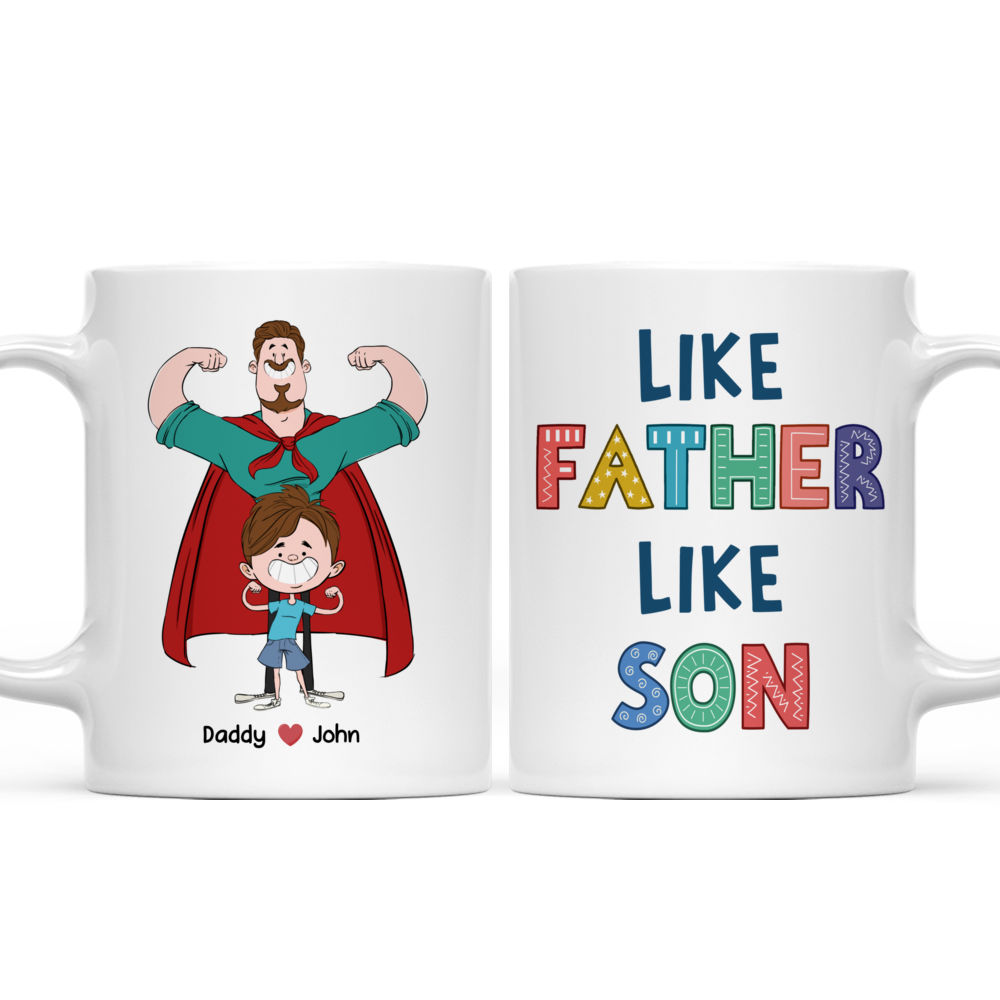 Personalized Mug - Father and Child - Like Father Like Son T1_3