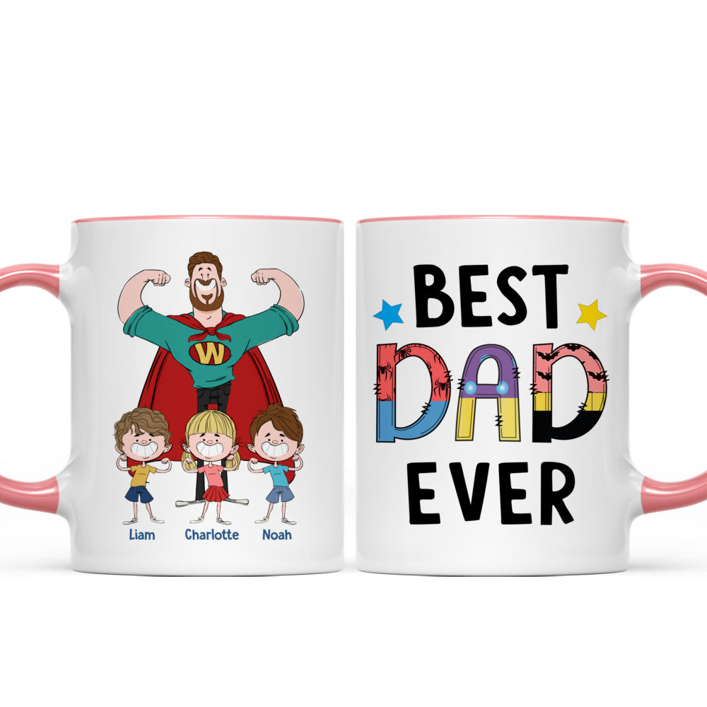 Peppa Pig Daddy Best Dad ever, father's day white gift coffee mug