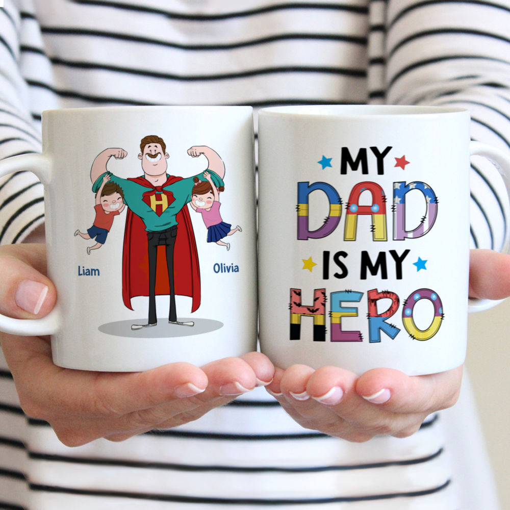 To My Dad From Son My Dad My Hero Father And Son Personalized Tumbler