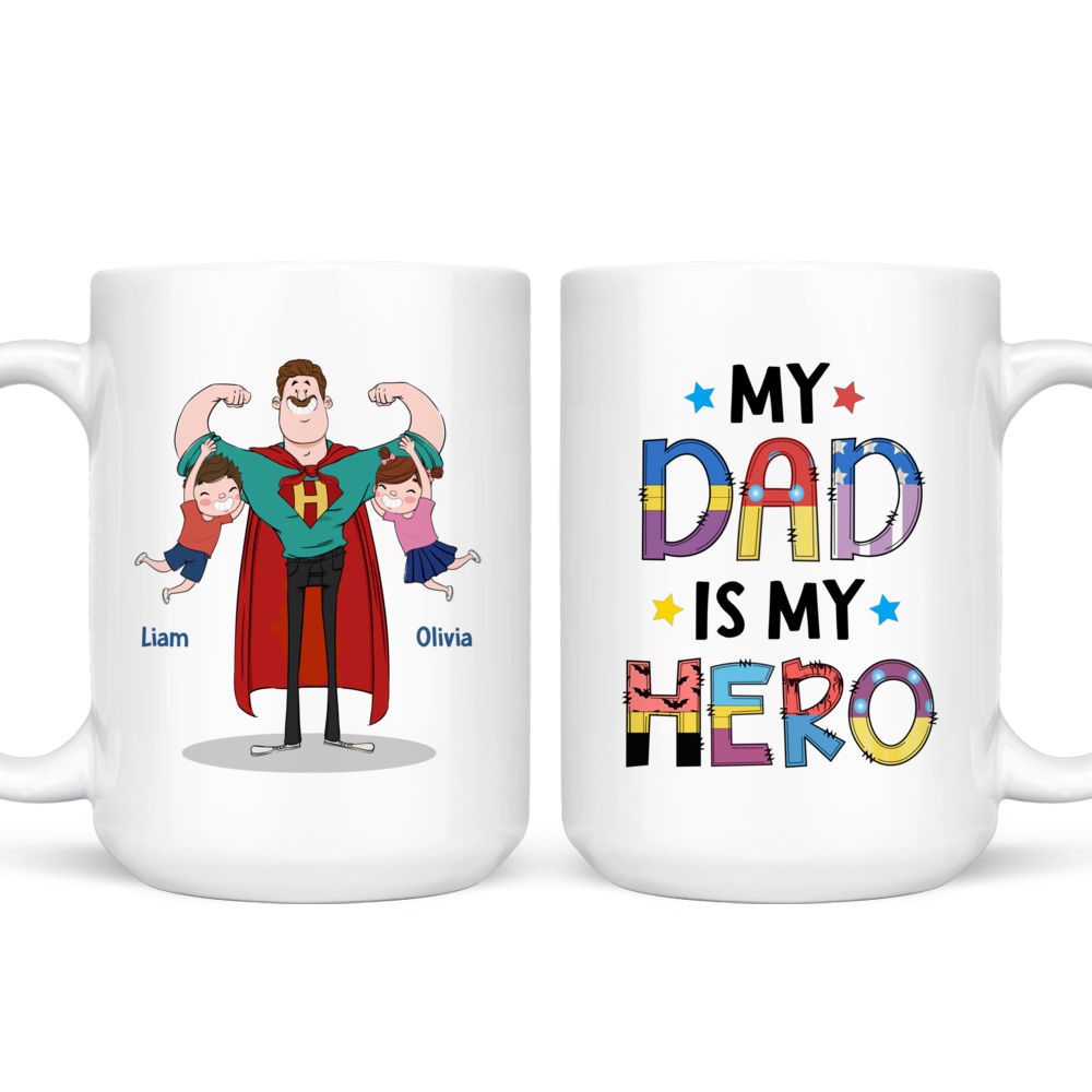 To My Dad From Son My Dad My Hero Father And Son Personalized Tumbler