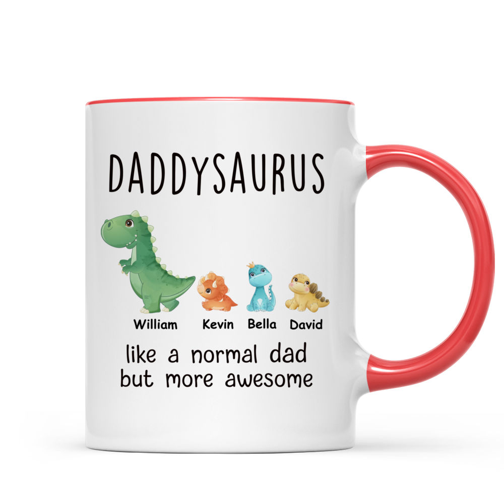 Daddy Dad Gifts, Daddy Dad Mug, Dadasaurus Dad Dinosaur Coffee Cup