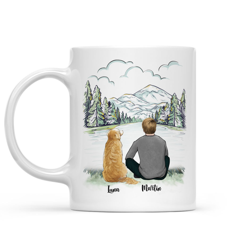 Personalized Mug - Man and Dogs - Happy Father's Day ver 2_1