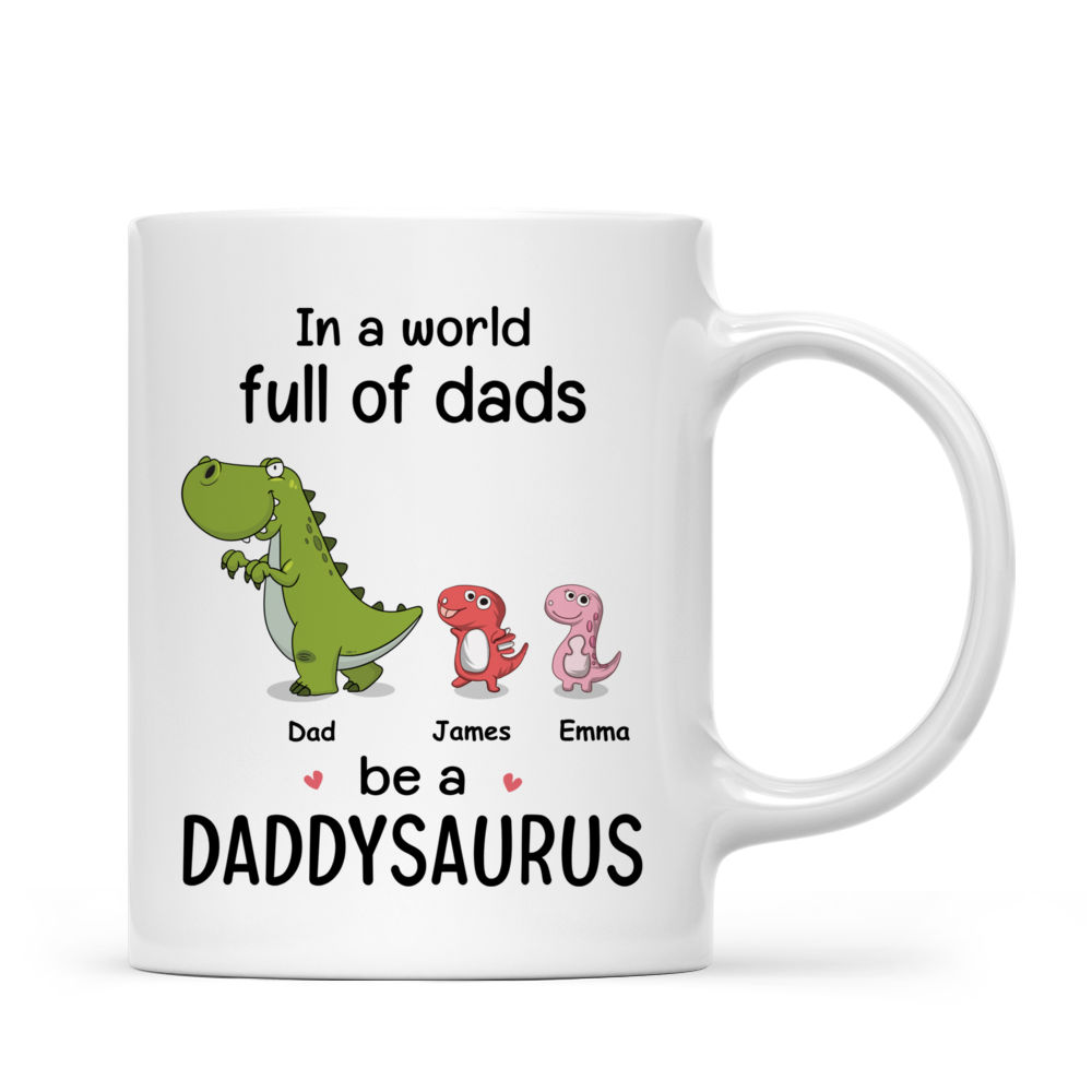 Daddy Dad Gifts, Daddy Dad Mug, Dadasaurus Dad Dinosaur Coffee Cup