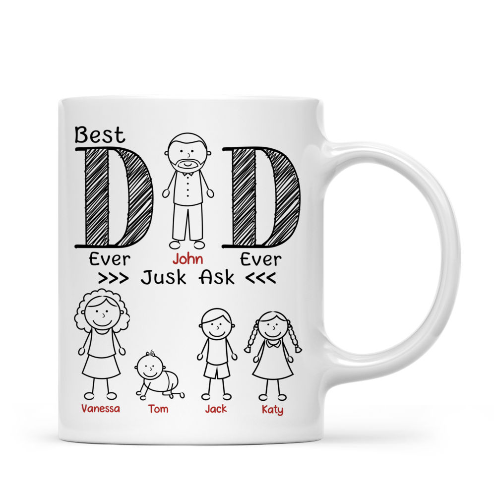 Personalized Mug - Father's Day - Best dad ever ever just ask_2