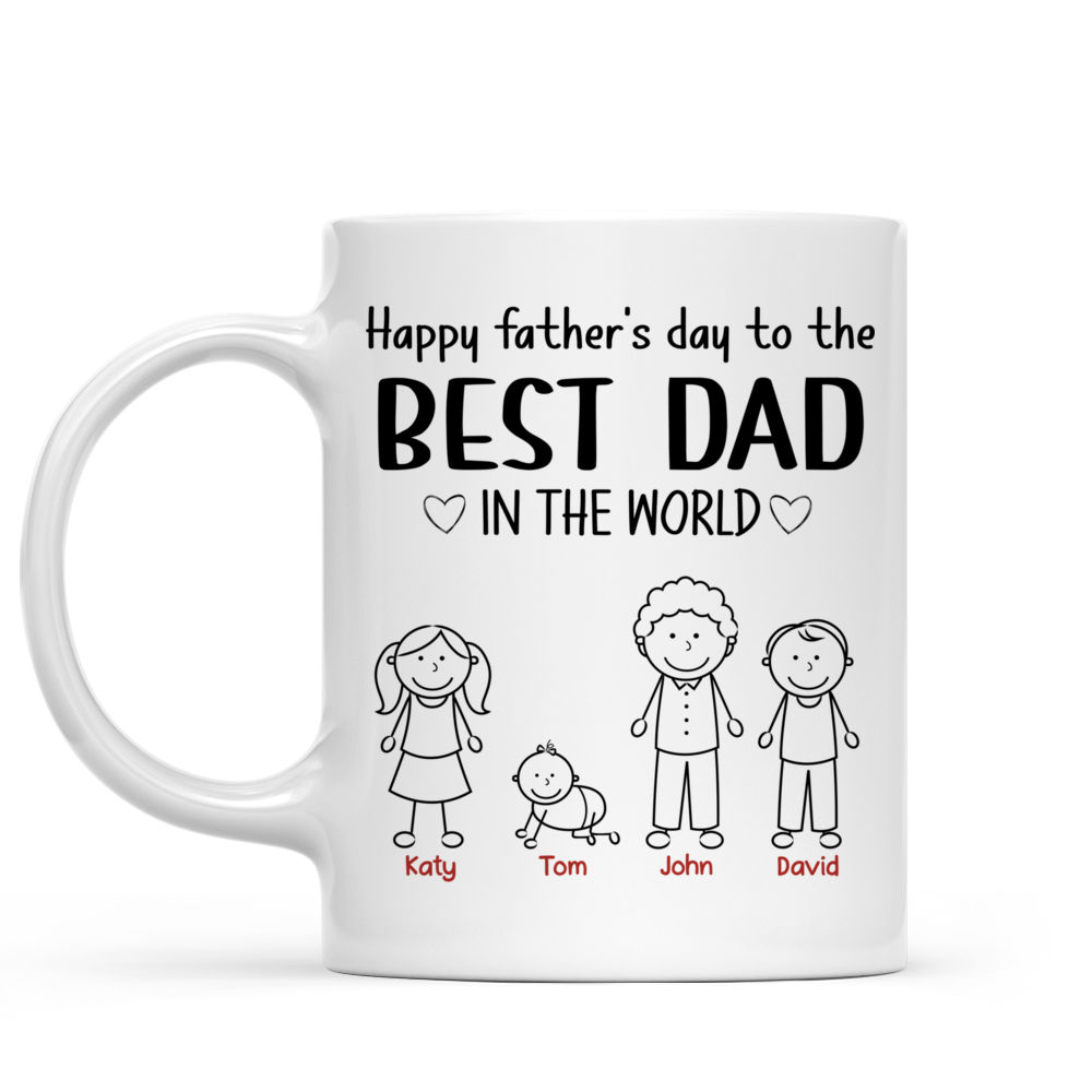 Personalized Mug - Father's Day - Happy father's day to the best dad in the world_1