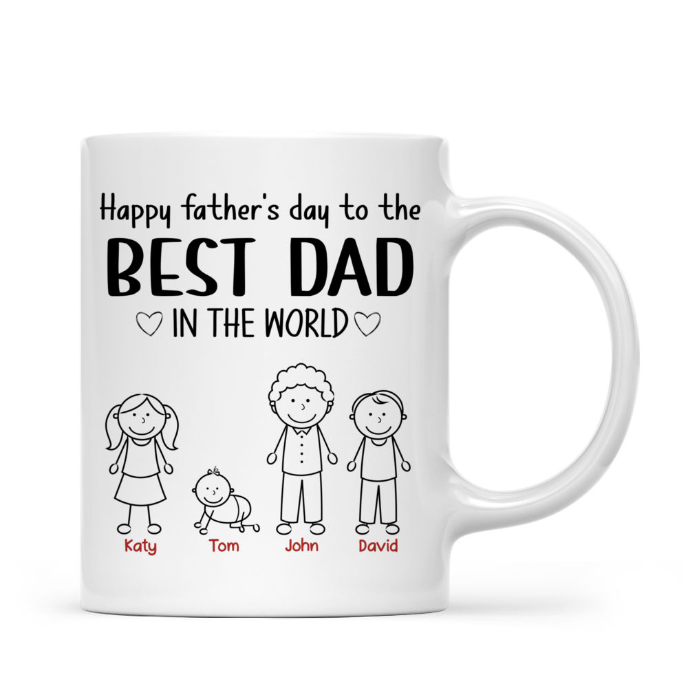 Personalized Mug - Father's Day - Happy father's day to the best dad in the world_2