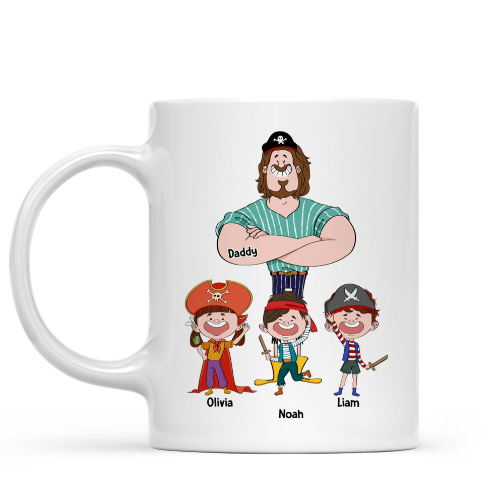 Personalized Mug - Father & Children - They call me papa boom because partner in crime makes me sound like_1