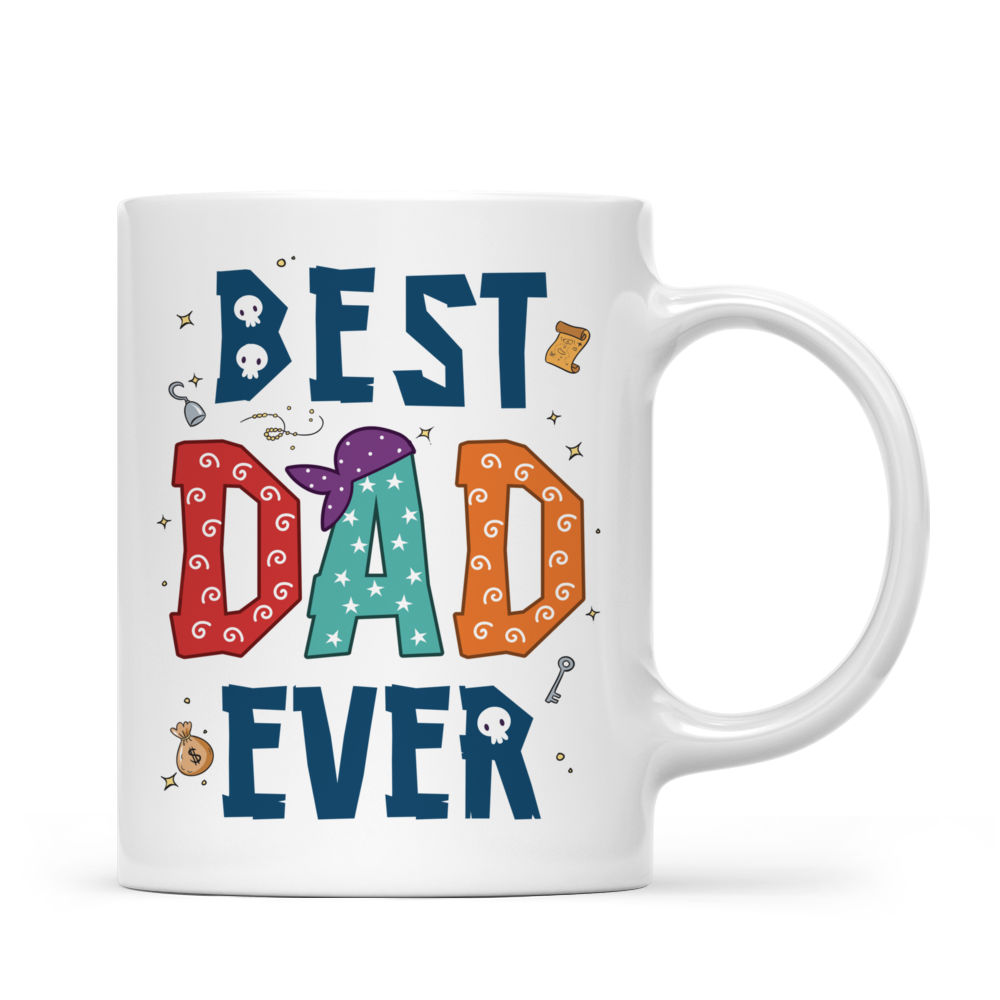 Personalized Mug - Father & Children - Best Dad Ever_2