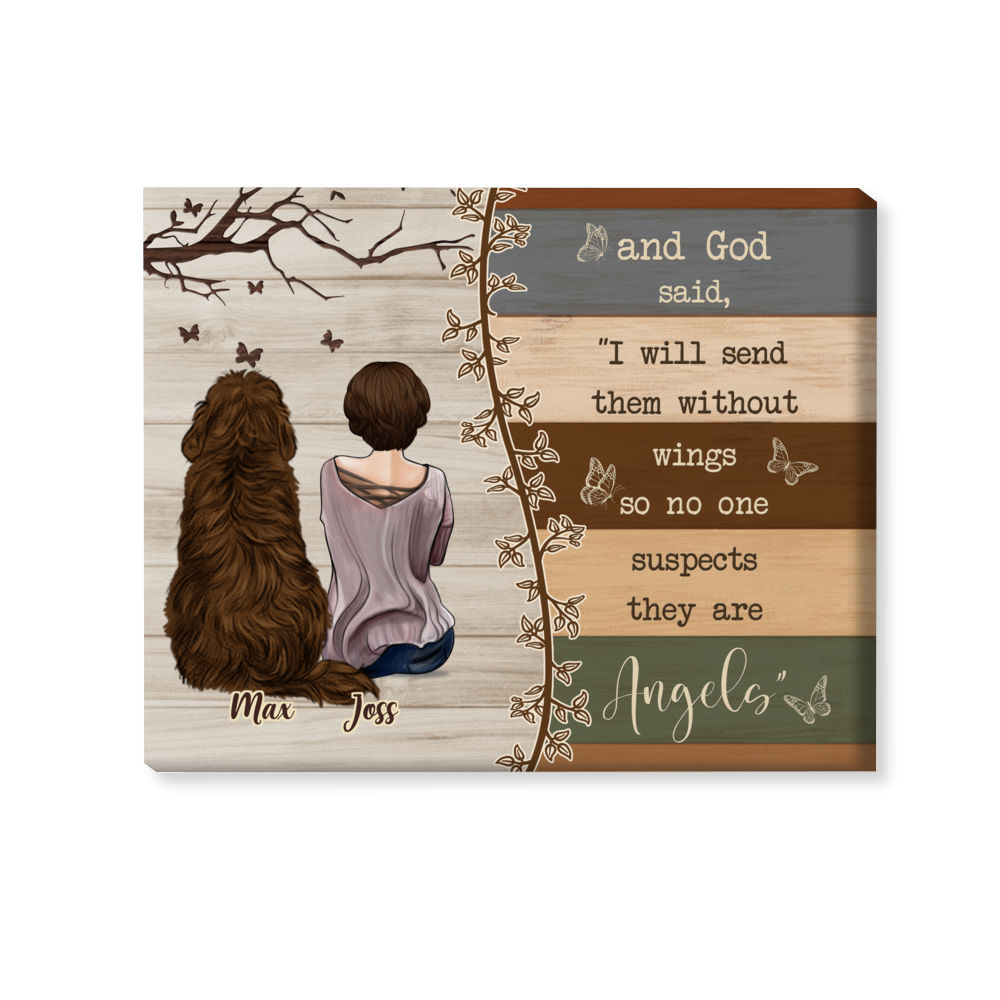 Dogs canvas - You are not just a dog you are my sanity - Gift for Mom, Gift for Sisters, Birthday Gift, Christmas Gift_1