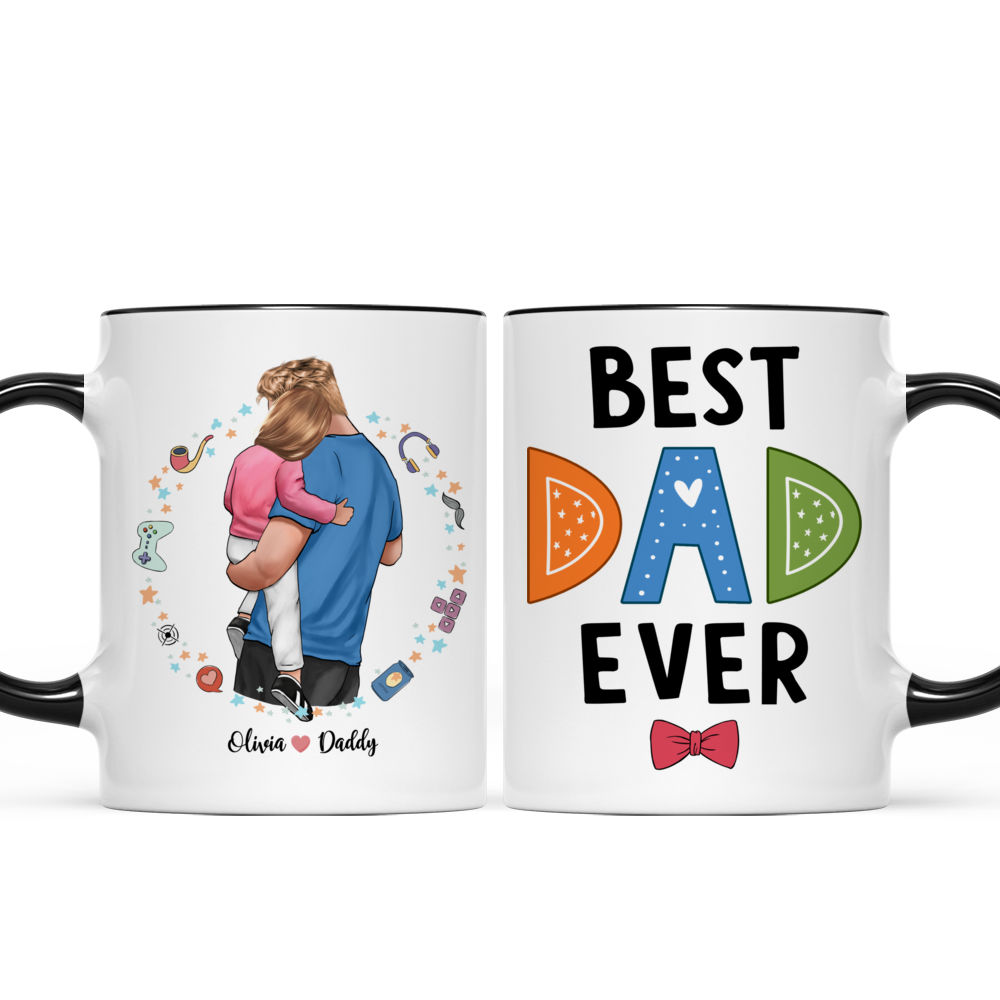 Peppa Pig Daddy Best Dad ever, father's day white gift coffee mug