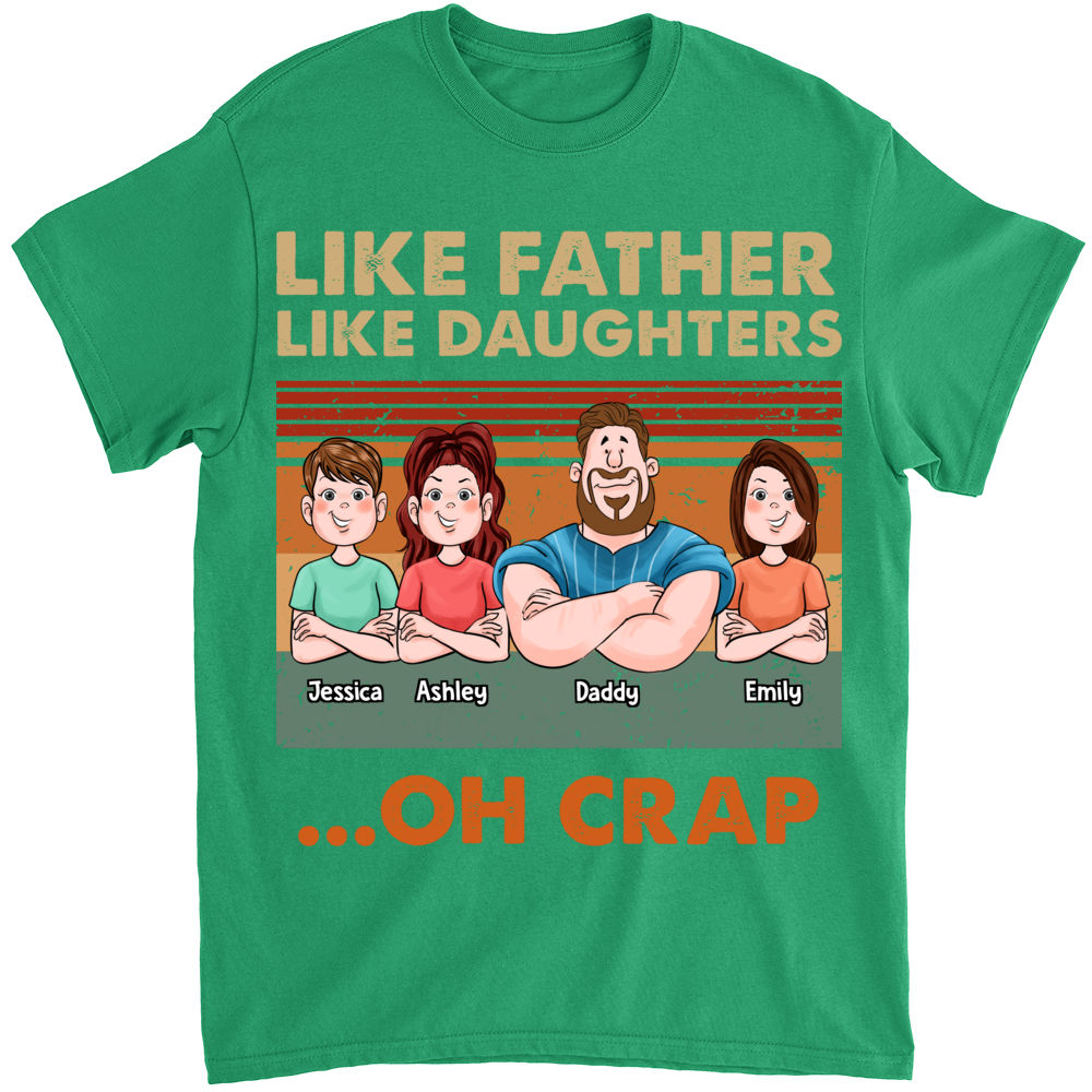Shirt - Father's Day - Like Father Like Daughters - Black_2