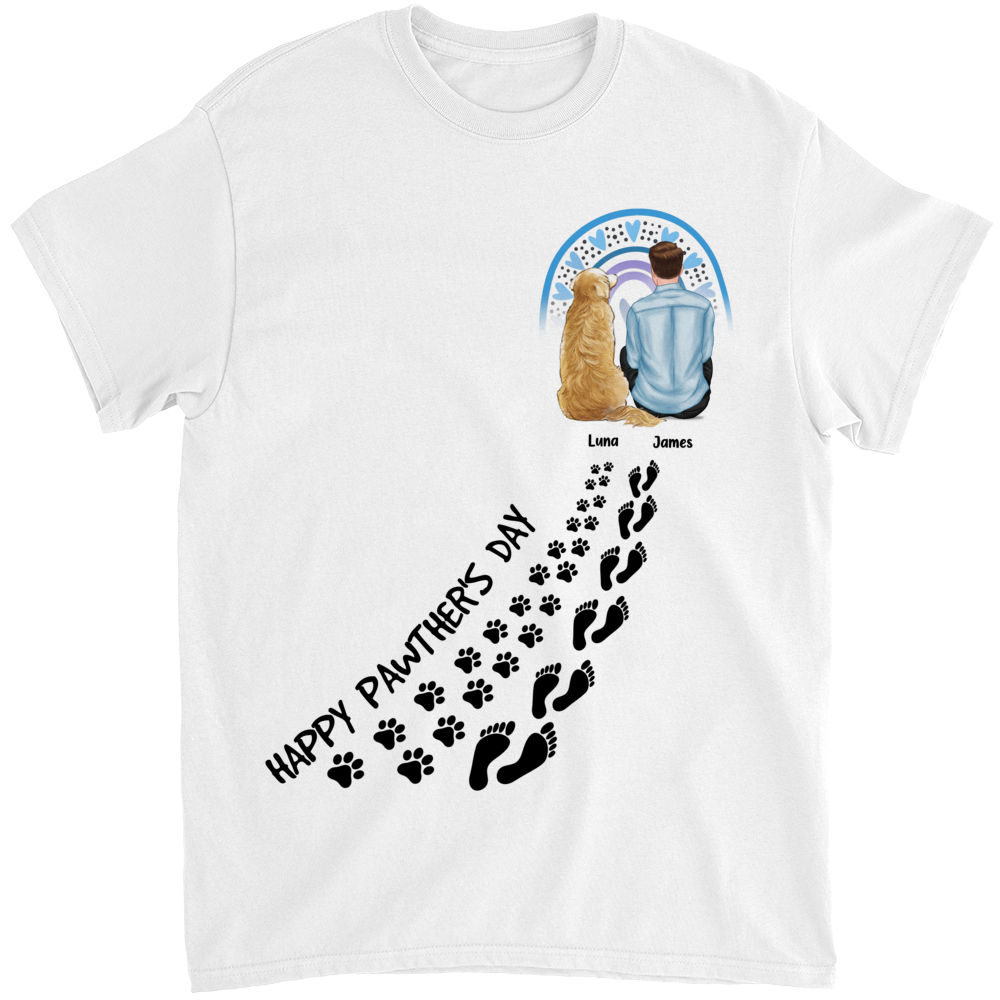 Personalized Shirt - Dog Dad Shirt - Happy Pawther's Day_1