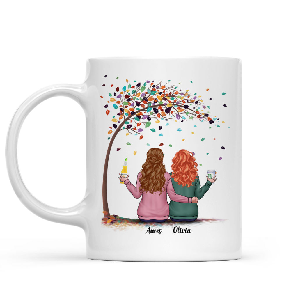 Personalized Mug - Gifts For Sisters (Custom Mugs - Christmas Gifts, Birthday Gift For Sister) - I Hope We're Friends Until We Die Then I Hope We Stay Ghost Friends_1