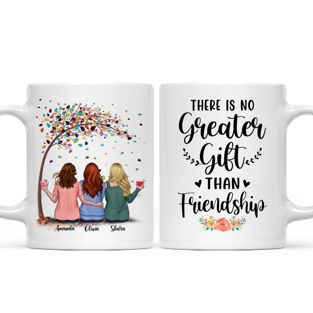 Up to 5 Girls - There is No Greater Gift than Friendship - Personalized Mug_3