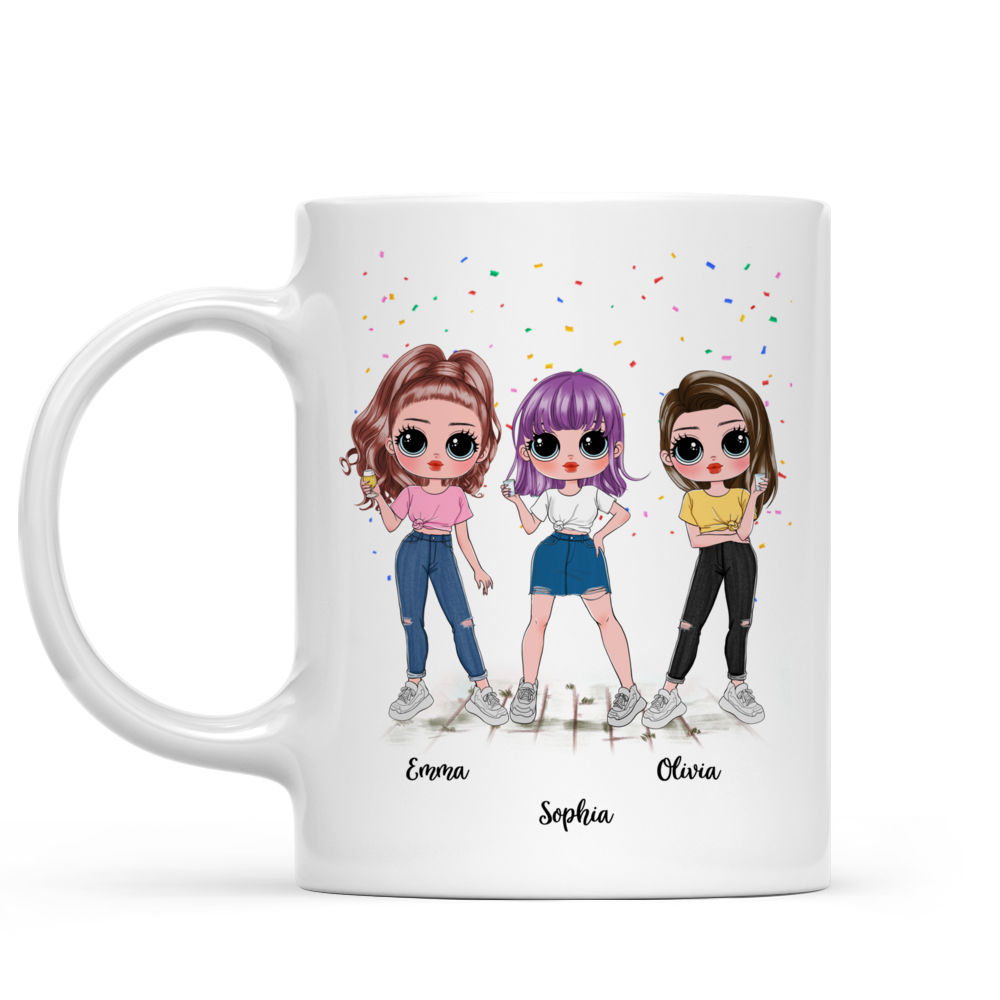 Personalized Mug - Sisters - Thanks for being awsome sisters keep that shit up V1_1