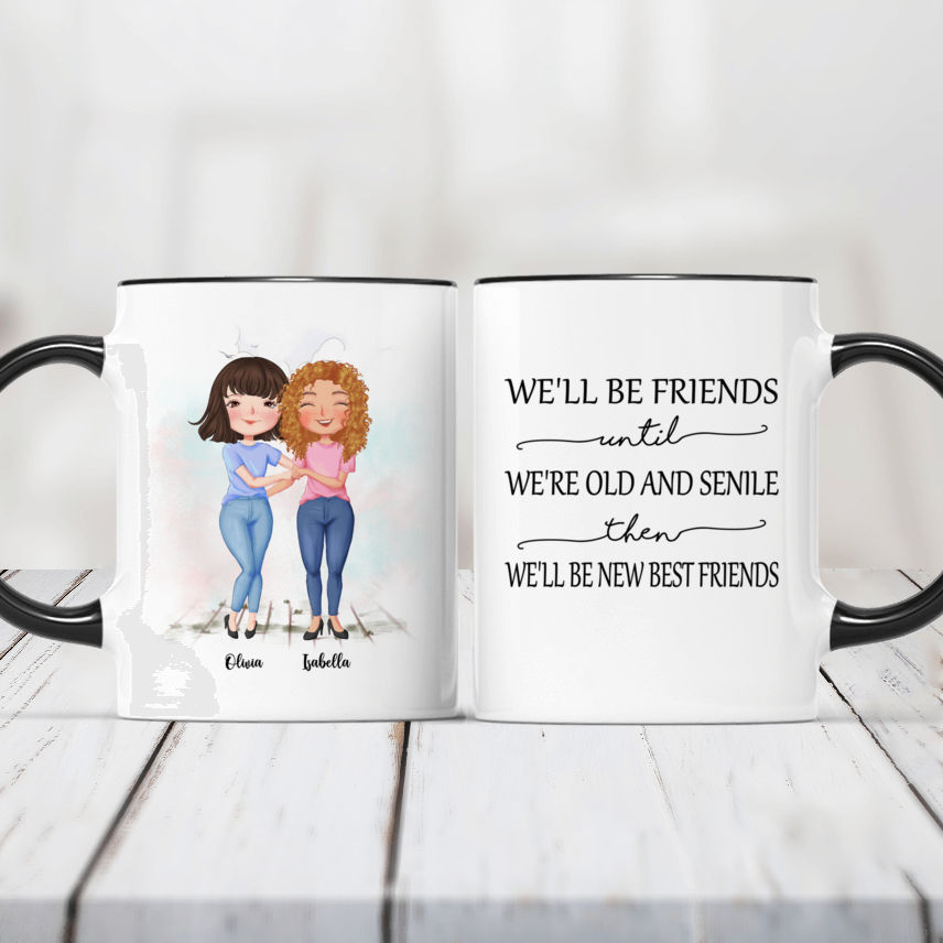 Personalized We'll Be Friends Until We're Old Canvas, Custom Photo