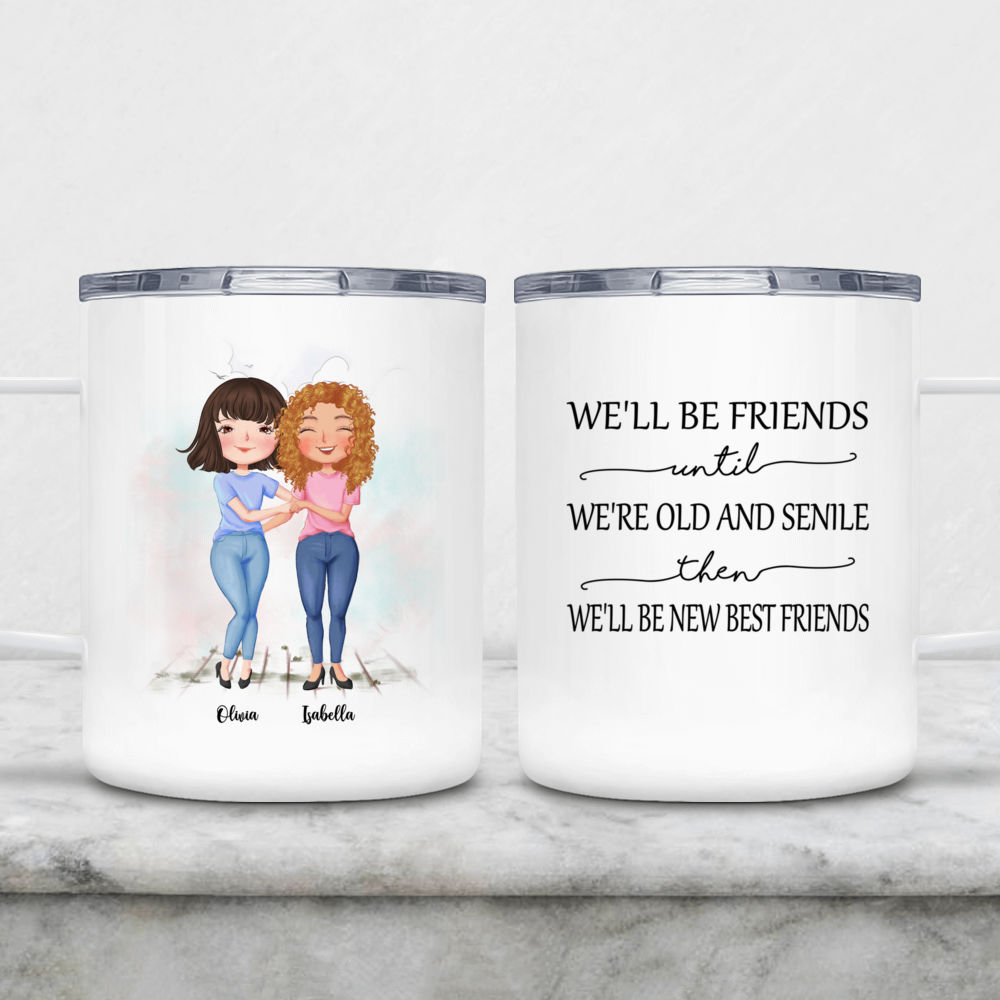 Personalized We'll Be Friends Until We're Old Canvas, Custom Photo