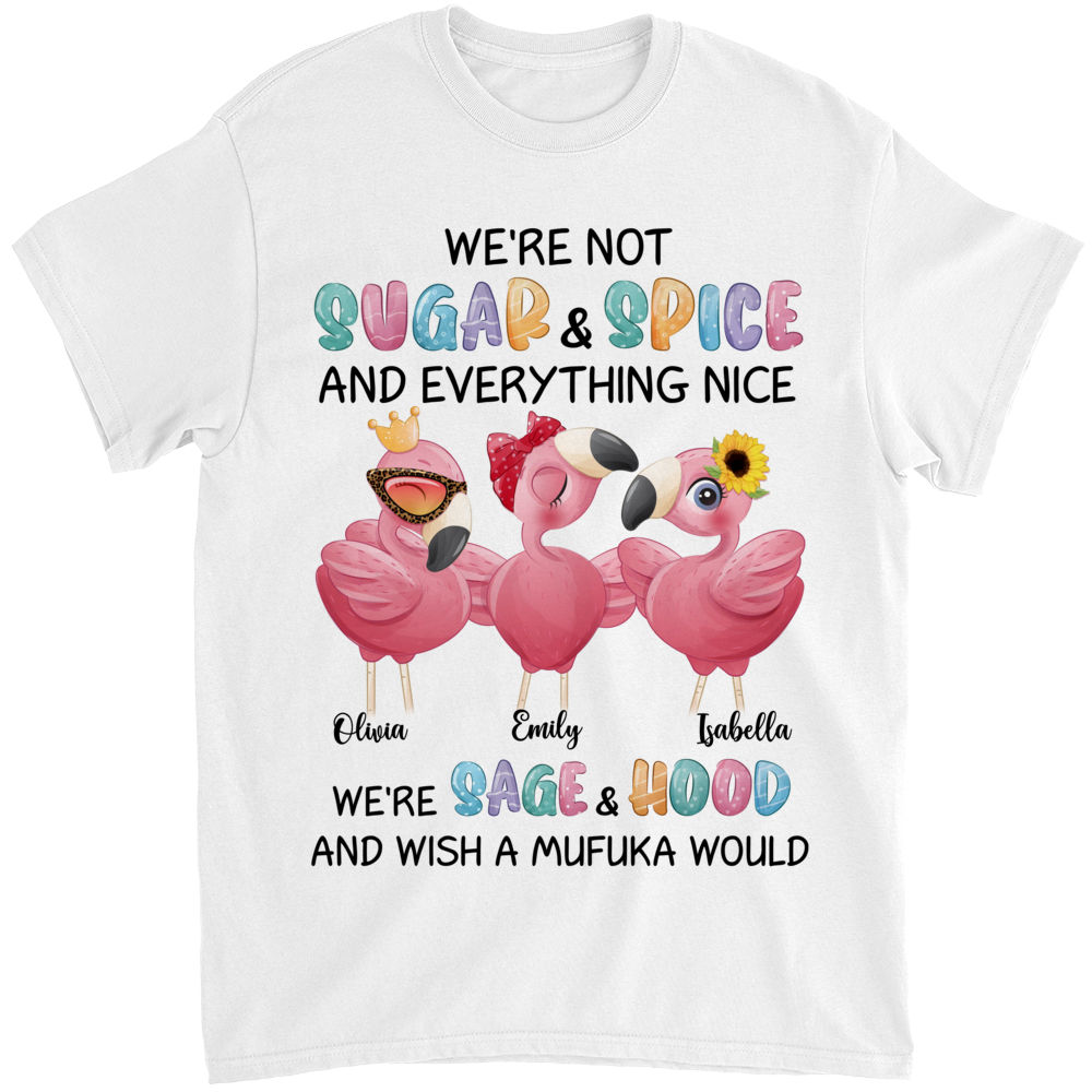 Personalized Shirt - Sisters - Friends - We're not sugar and spice_1