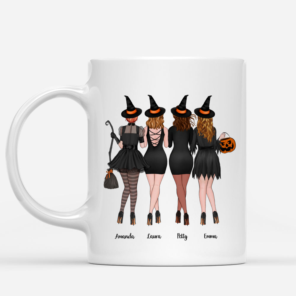 Personalized Mug - Witches are Always be Connected by Heart (4 Witches)_1