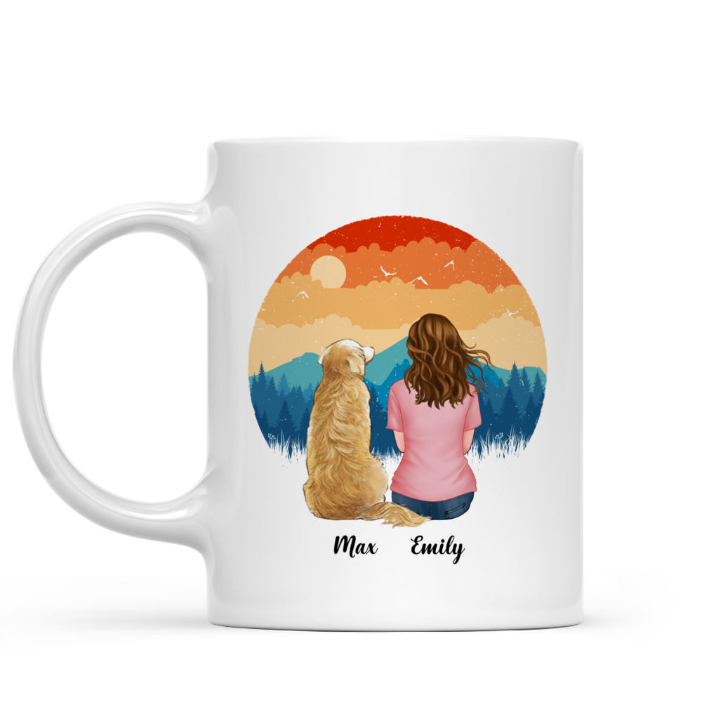 Gossby Personalized Dog Mom Mug - Life is Better with a Dog (Girl - Dog -  Pink Tree) - 11oz, 15oz Do…See more Gossby Personalized Dog Mom Mug - Life