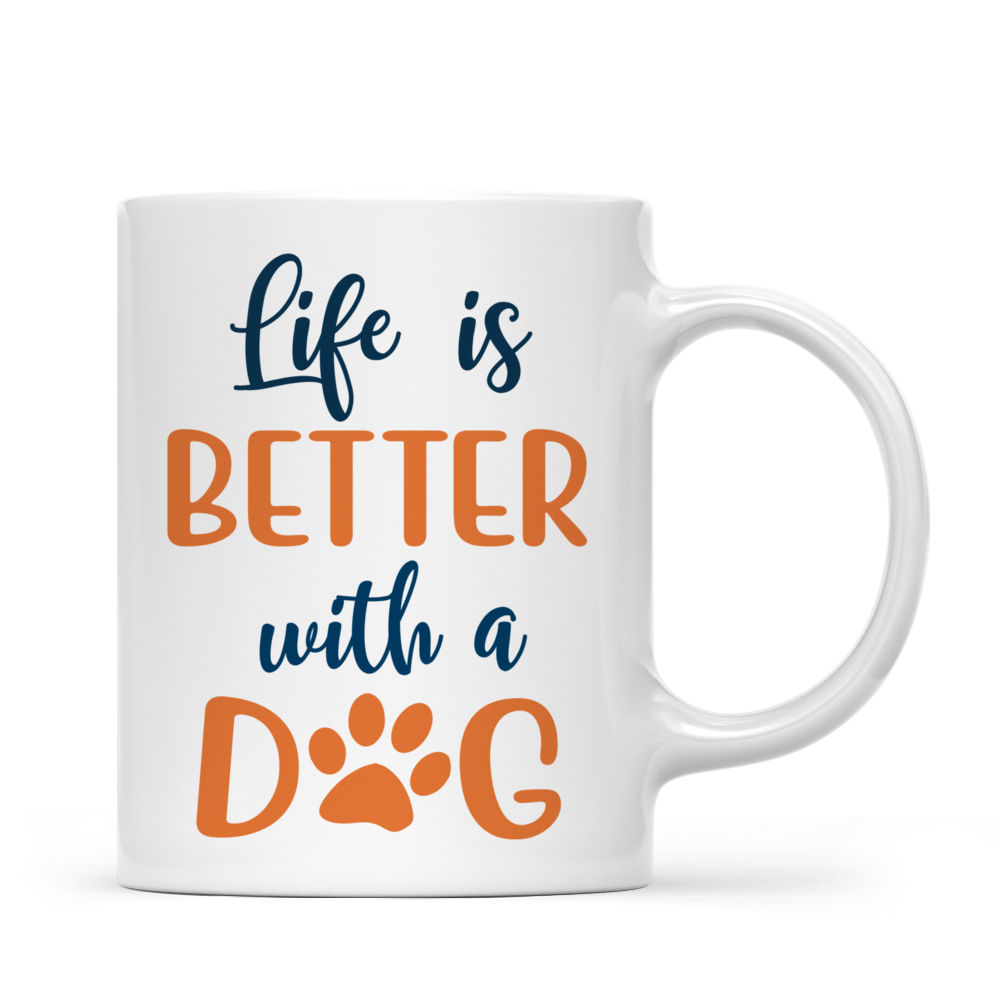 Gossby Personalized Dog Mom Mug - Life is Better with a Dog (Girl - Dog -  Pink Tree) - 11oz, 15oz Do…See more Gossby Personalized Dog Mom Mug - Life