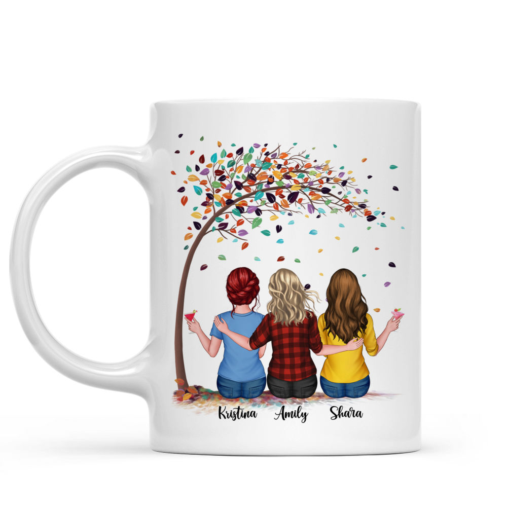 Personalized Mug - Up to 6 Girls - I Hope We're Friends Until We Die Then I Hope We Stay Ghost Friends - Best Friends Gifts, Birthday, Christmas Gifts_2