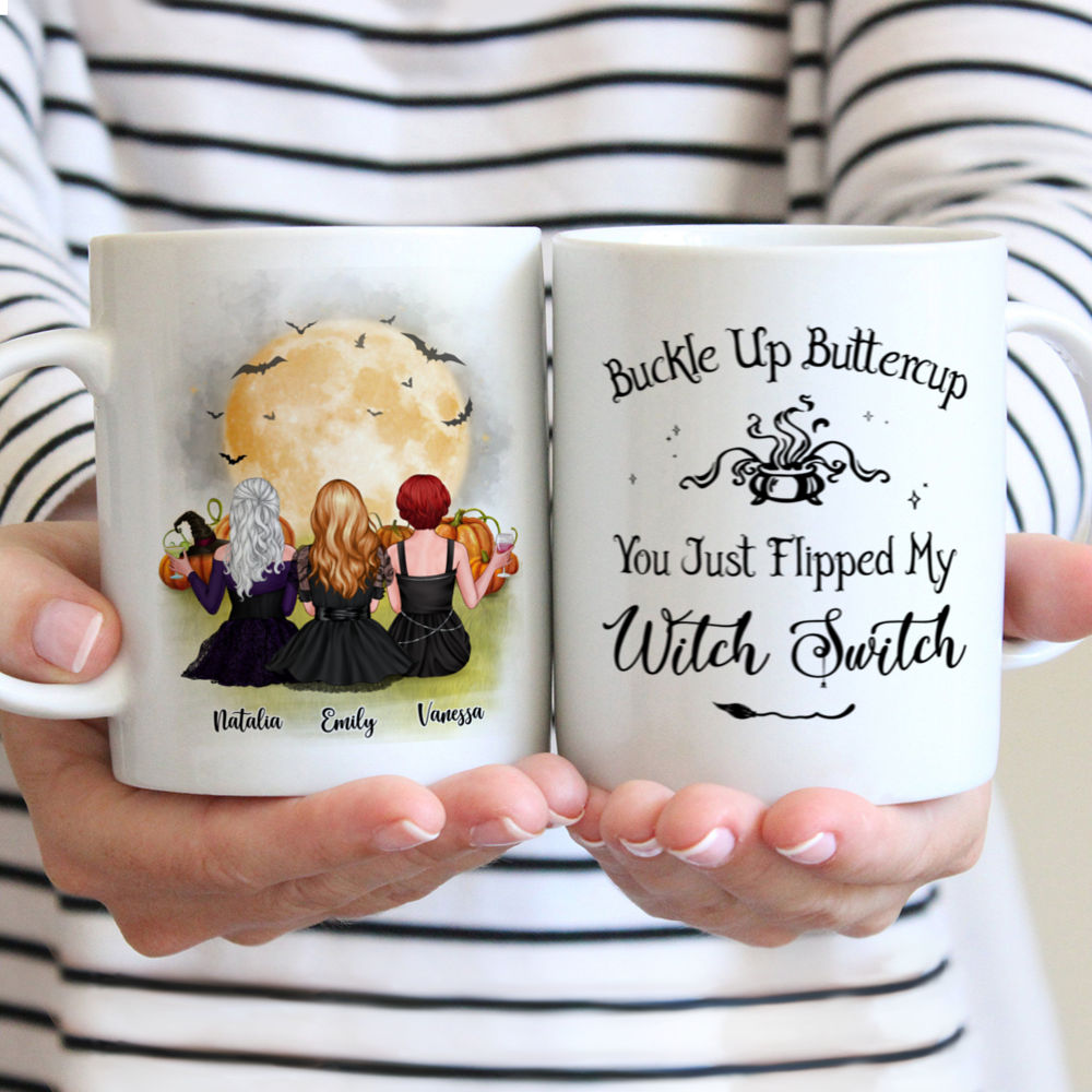 buckle up buttercup mug